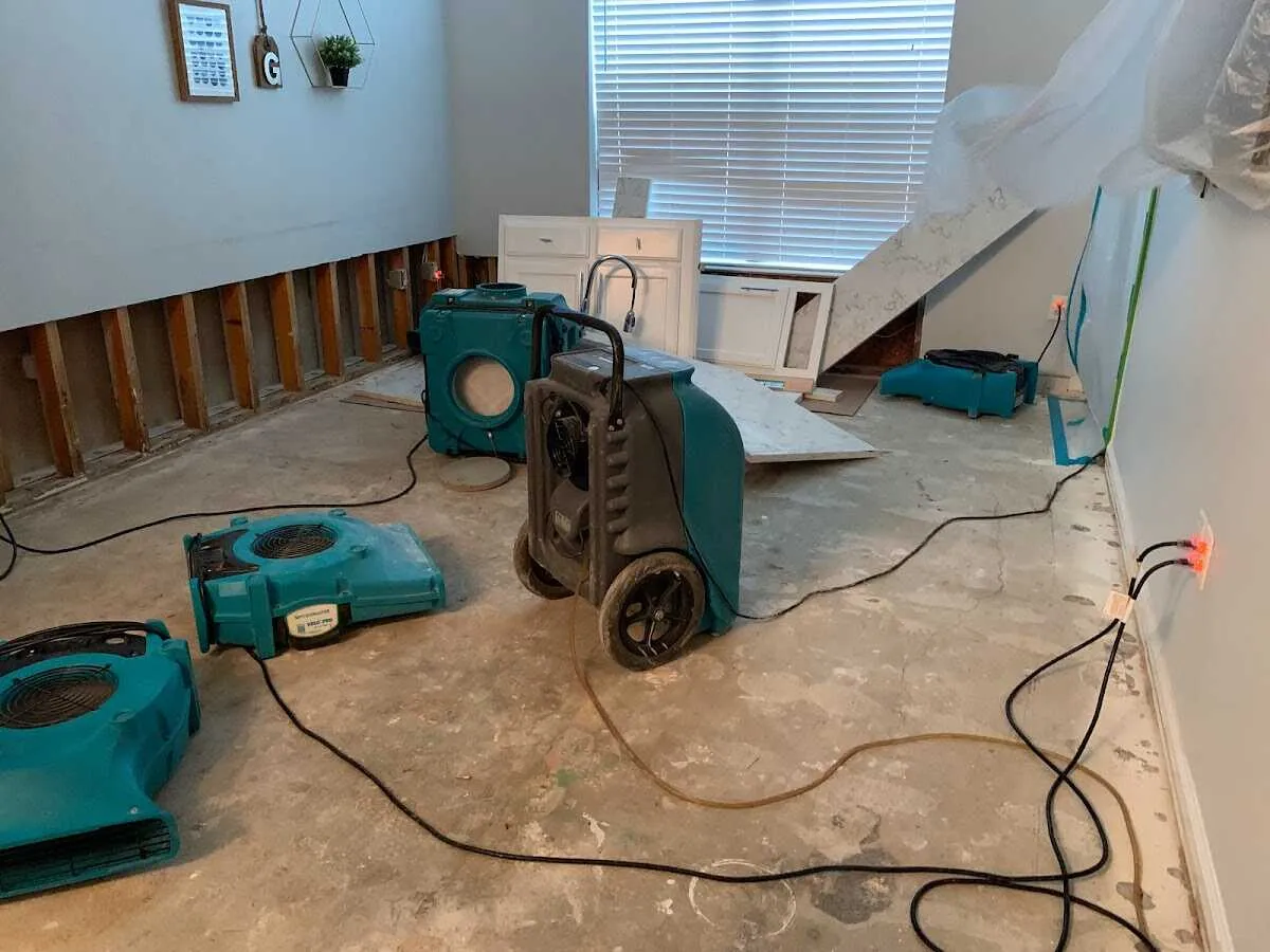 Dehumidifier in flood-cut room for Water Extraction & Removal in Nyack